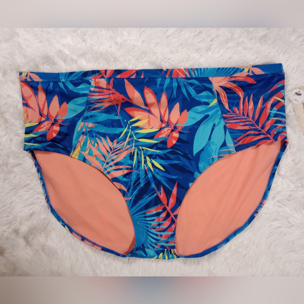 Peyton & Parker Full Coverage Bathing Suit Bikini Bottoms Womens Size 3X